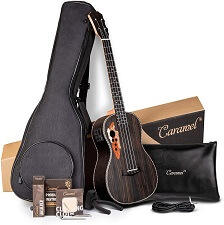 Caramel CB500 30 Inch All Rosewood Baritone Acoustic-Electric Ukulele