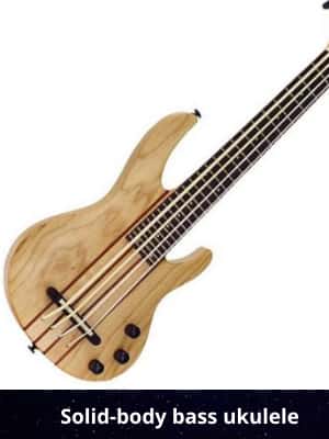 Solid-body bass ukulele