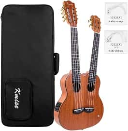 Kmise double neck Ukulele 