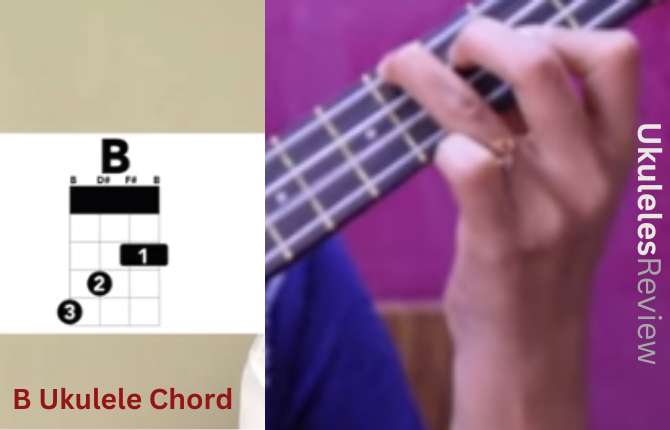 B Ukulele Chord